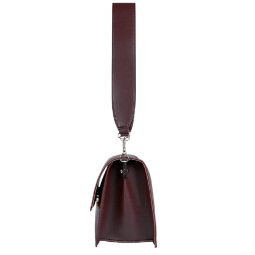 Burgundy mini cross-body bag