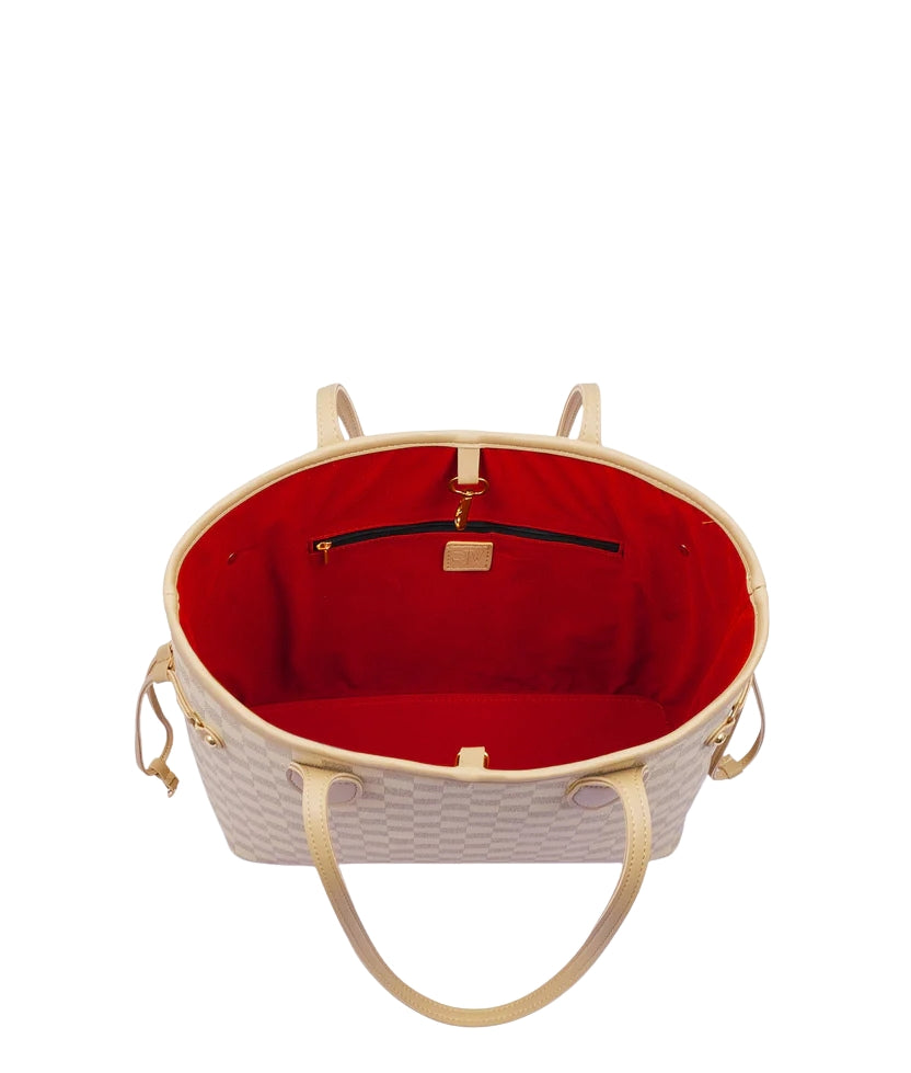 Off White checkered neverfull tote bag