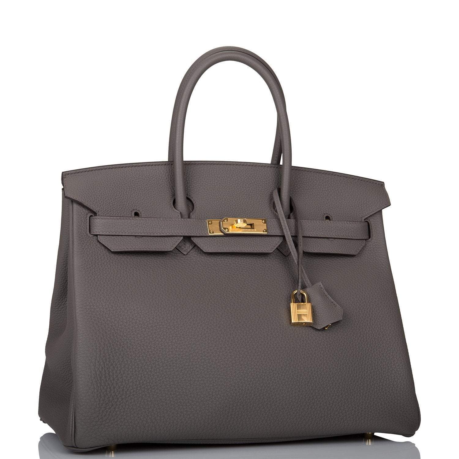 Hermes Birkin 35 Etain Togo Gold Hardware