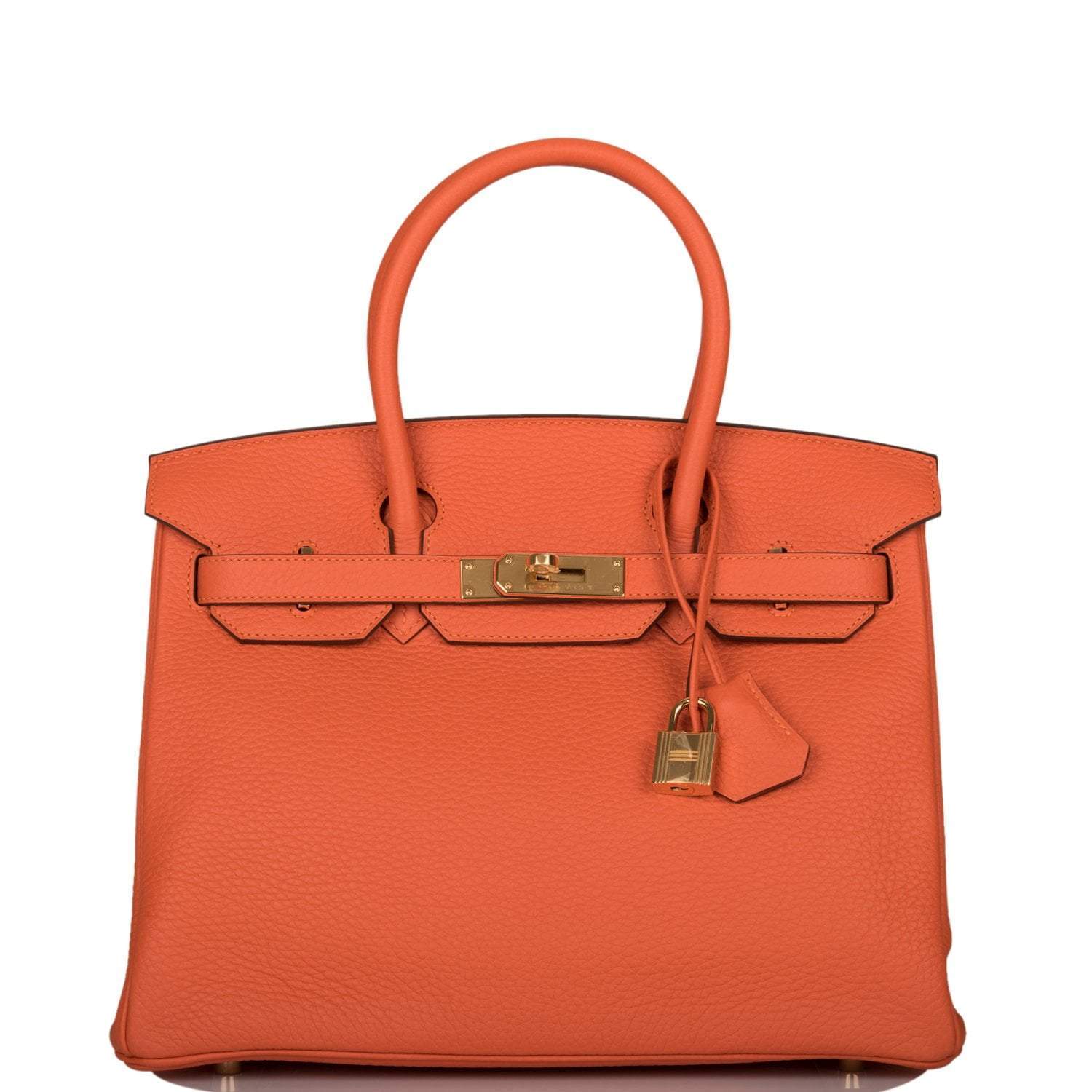 Hermes Feu Clemence Birkin 30cm Gold Hardware