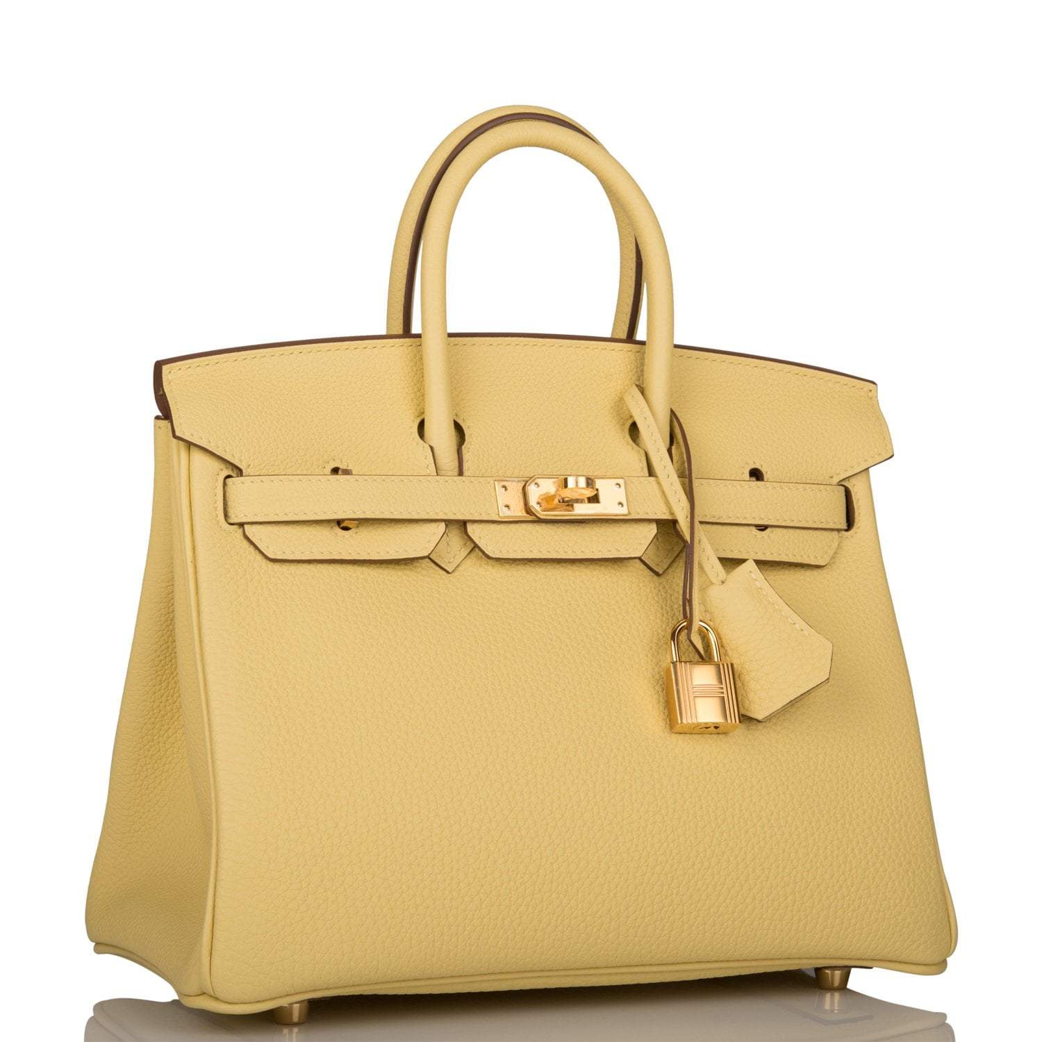 Hermes Birkin 25 Jaune Poussin Togo Gold Hardware