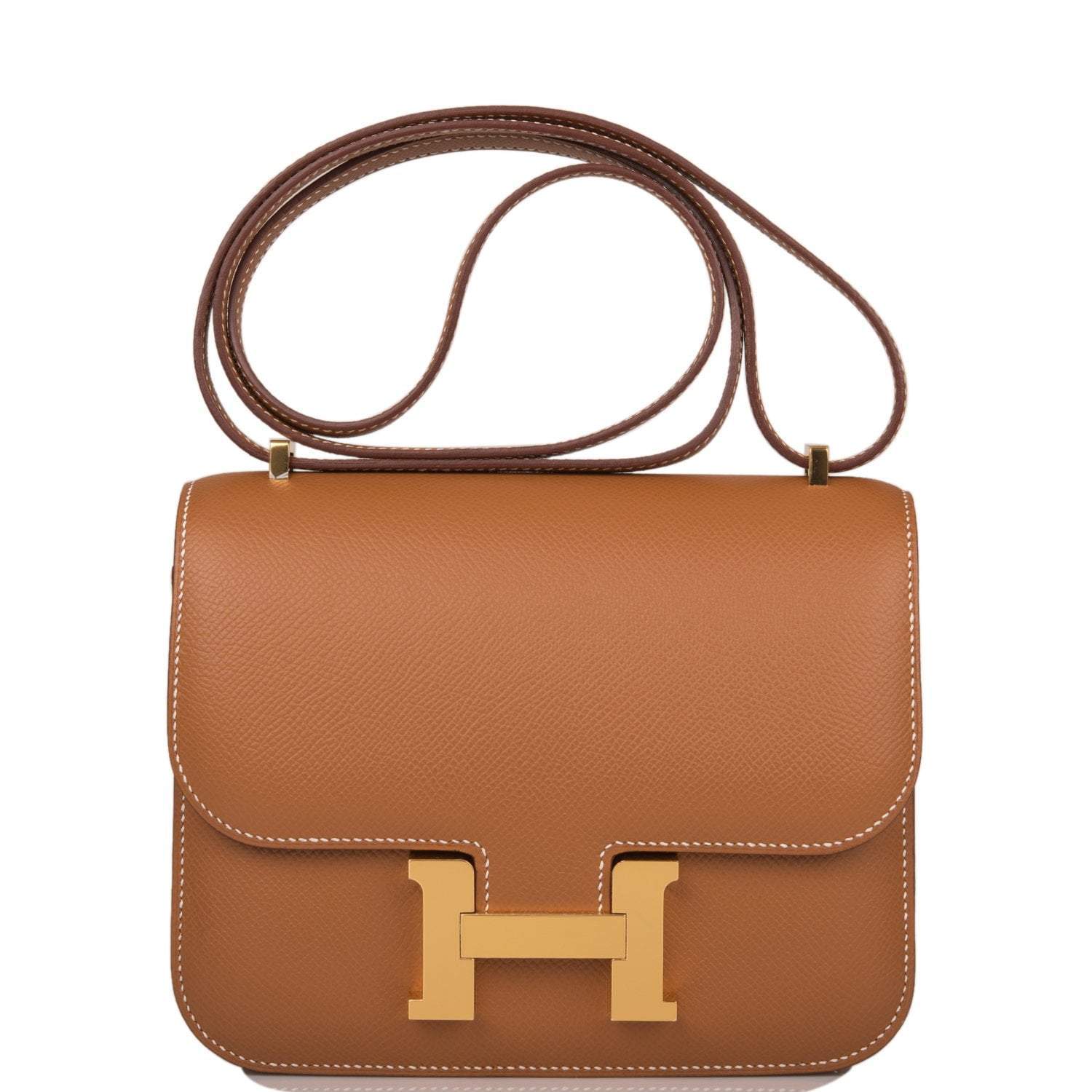 Hermes Mini Constance 18 Gold Epsom Gold Hardware