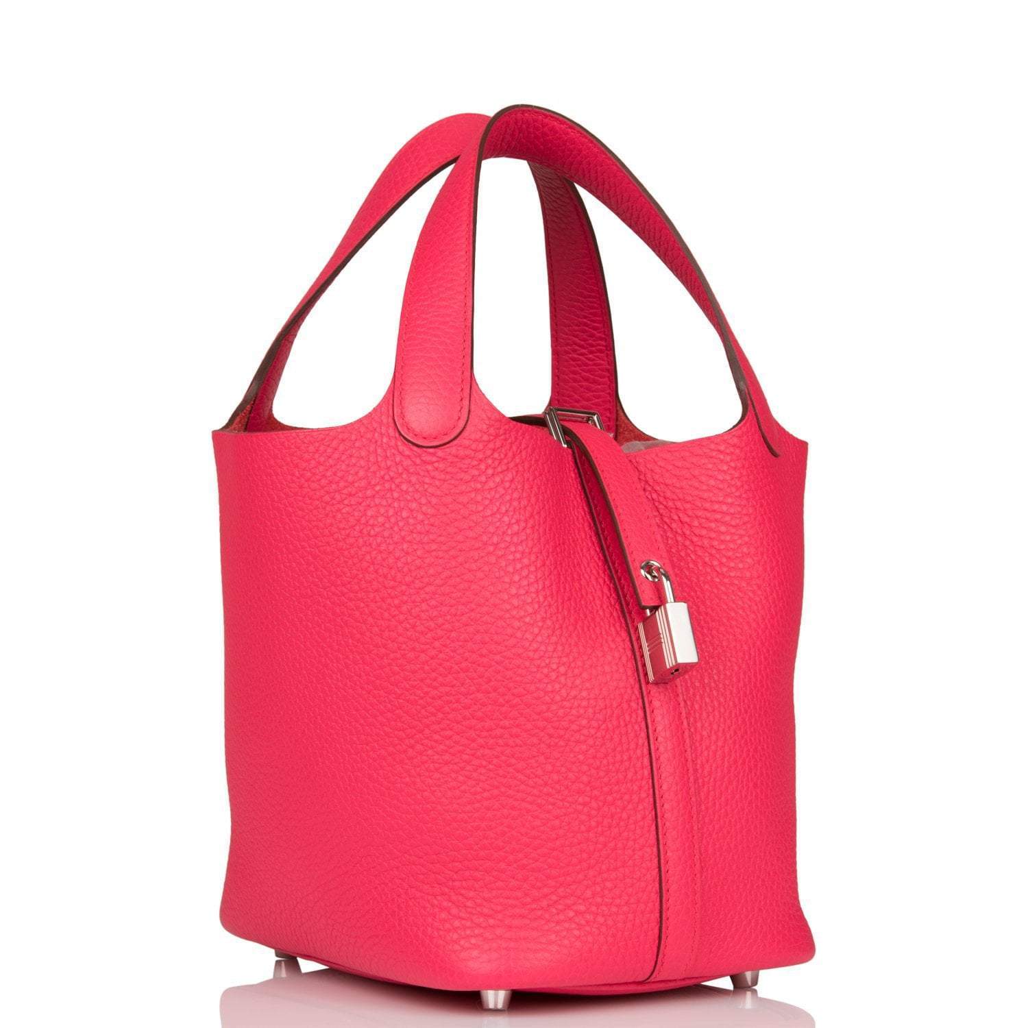 Hermes Picotin Lock 18 Rose Extreme Clemence Palladium Hardware