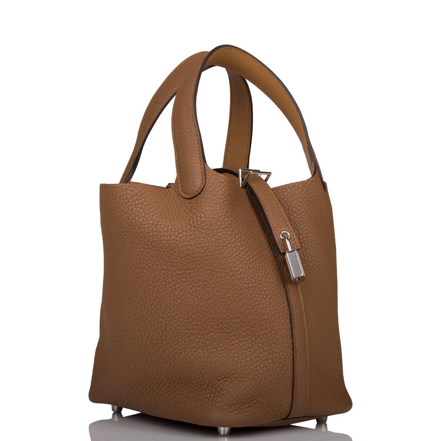 Hermes Picotin Lock 18 Alezan and Biscuit Clemence Palladium Hardware