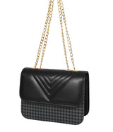 Marella Grey houndstooth chain cross-body bag