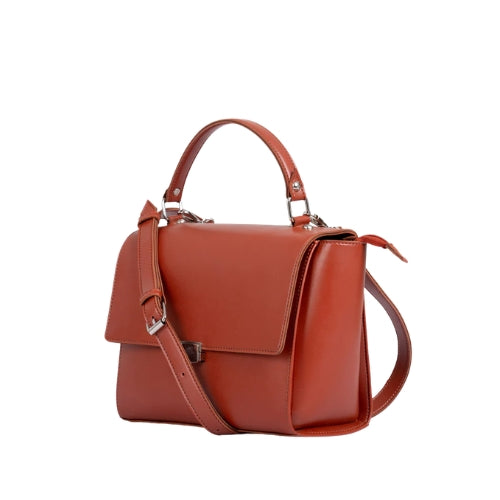Maroon mini messenger bag