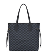 Marella Black checkered neverfull tote bag