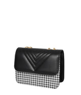 Marella Black houndstooth chain cross-body bag