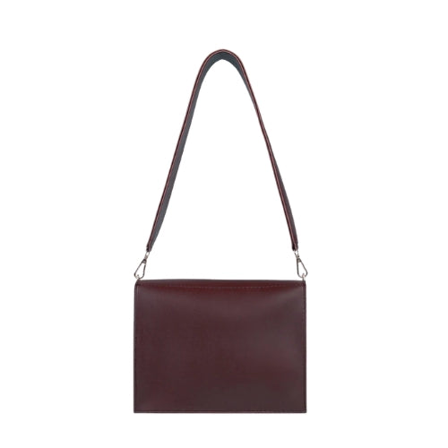 Burgundy mini cross-body bag