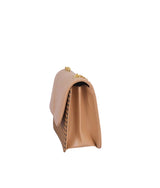 Marella Beige houndstooth chain cross-body bag