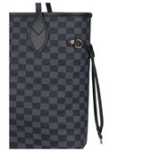 Marella Black checkered neverfull tote bag