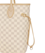 Marella Off-white checkered neverfull tote bag
