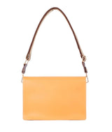 Marella Mustard half flap cross-body bag