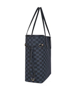 Marella Black checkered neverfull tote bag