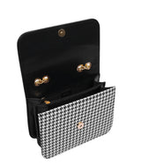 Marella Black houndstooth chain cross-body bag