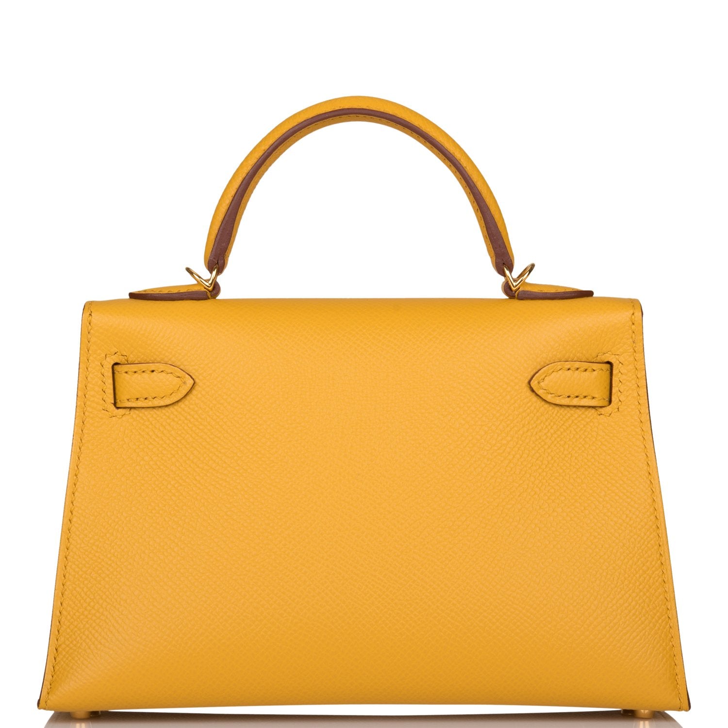 Hermes Kelly Sellier 20 Jaune Ambre Epsom Gold Hardware