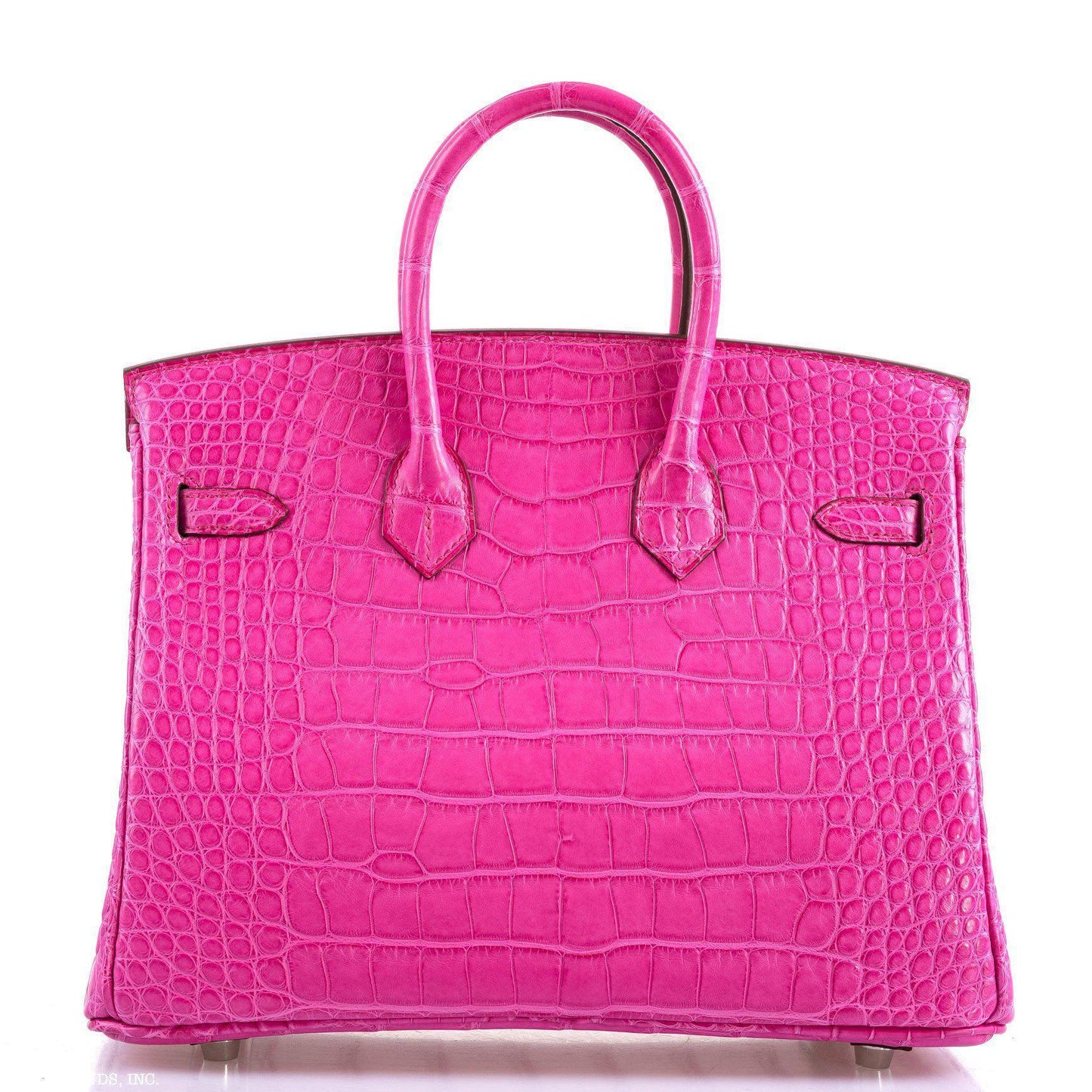 Hermes Birkin 25 Rose Shocking Matte Alligator Palladium Hardware