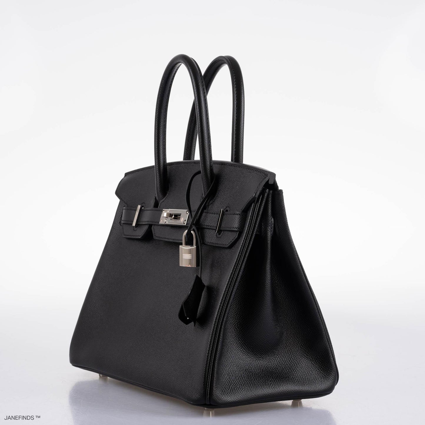 Hermes Birkin 30 Black Epsom with Palladium Hardware