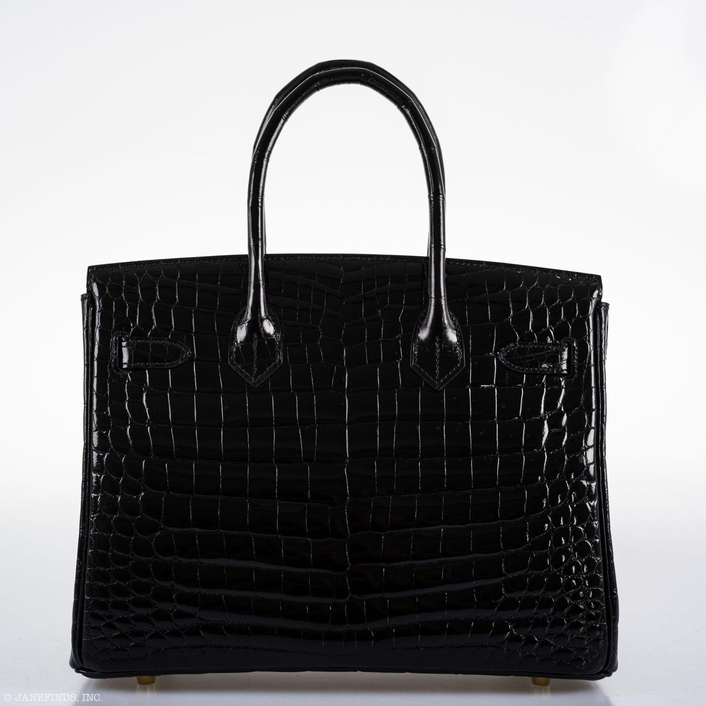 Hermes Birkin 30 Black Nilo Crocodile Gold Hardware