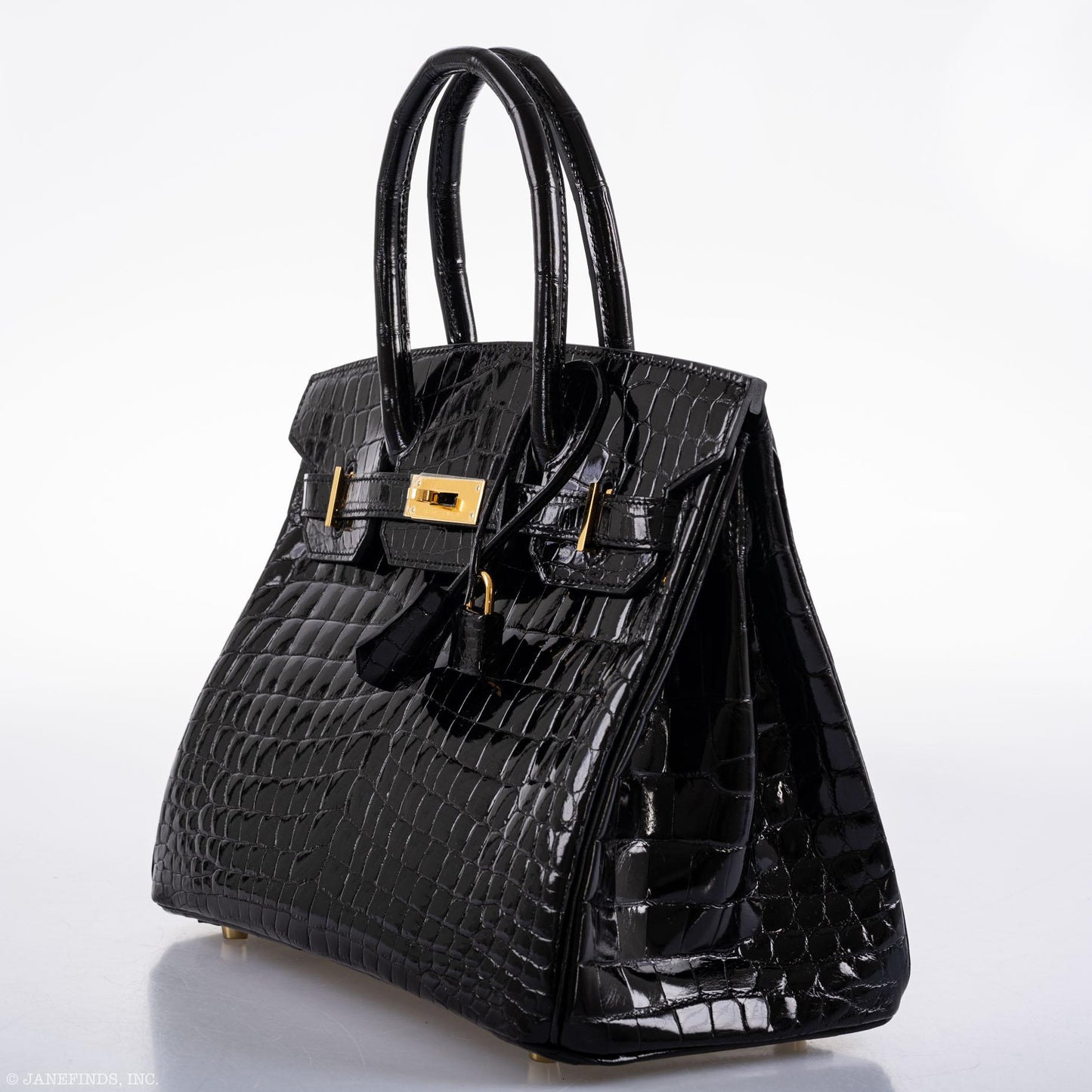 Hermes Birkin 30 Black Nilo Crocodile Gold Hardware