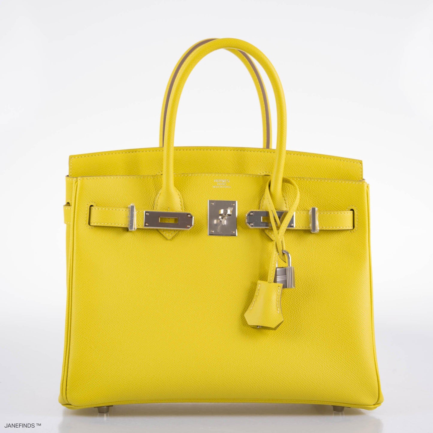 Hermes Birkin 30 Lime Epsom with Palladium Hardware