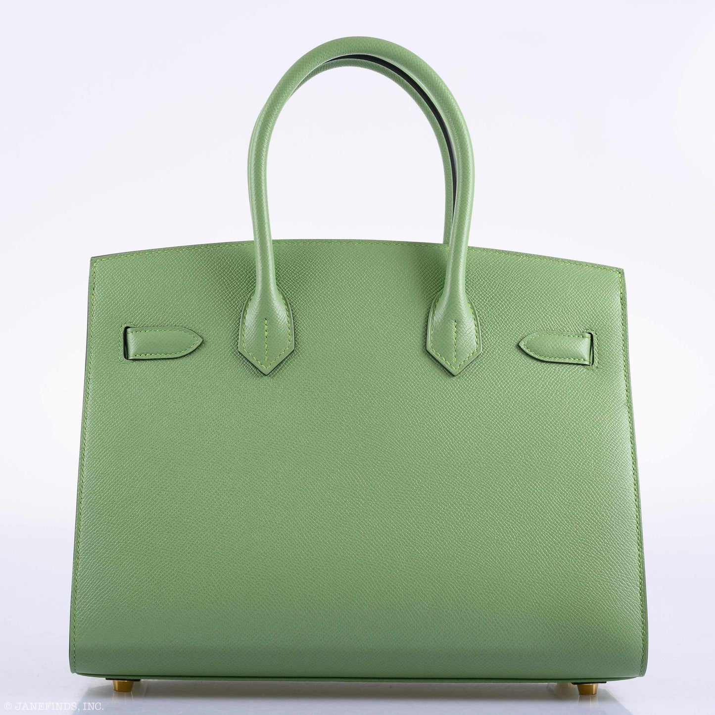 Hermes Birkin 30 Sellier Vert Criquet Madame Grain Gold Hardware