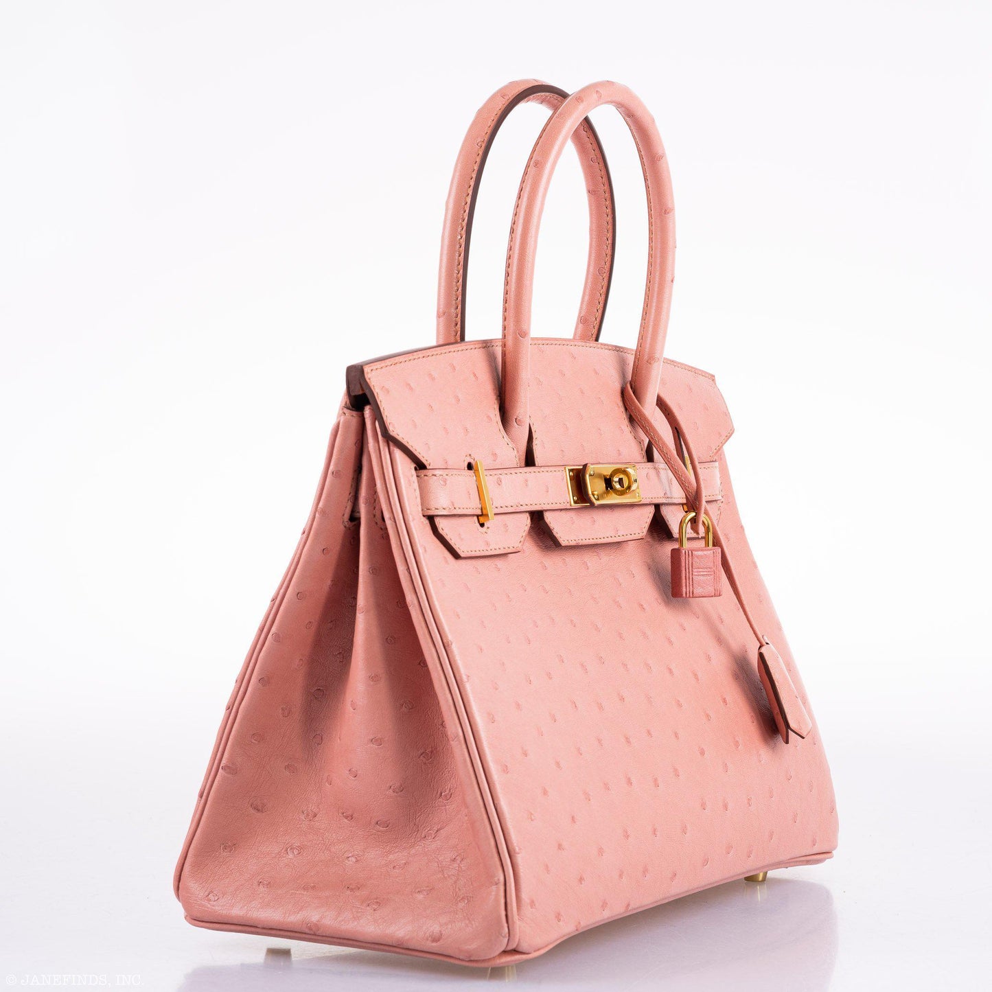 Hermes Birkin 30 Terre Cuite Ostrich Gold Hardware