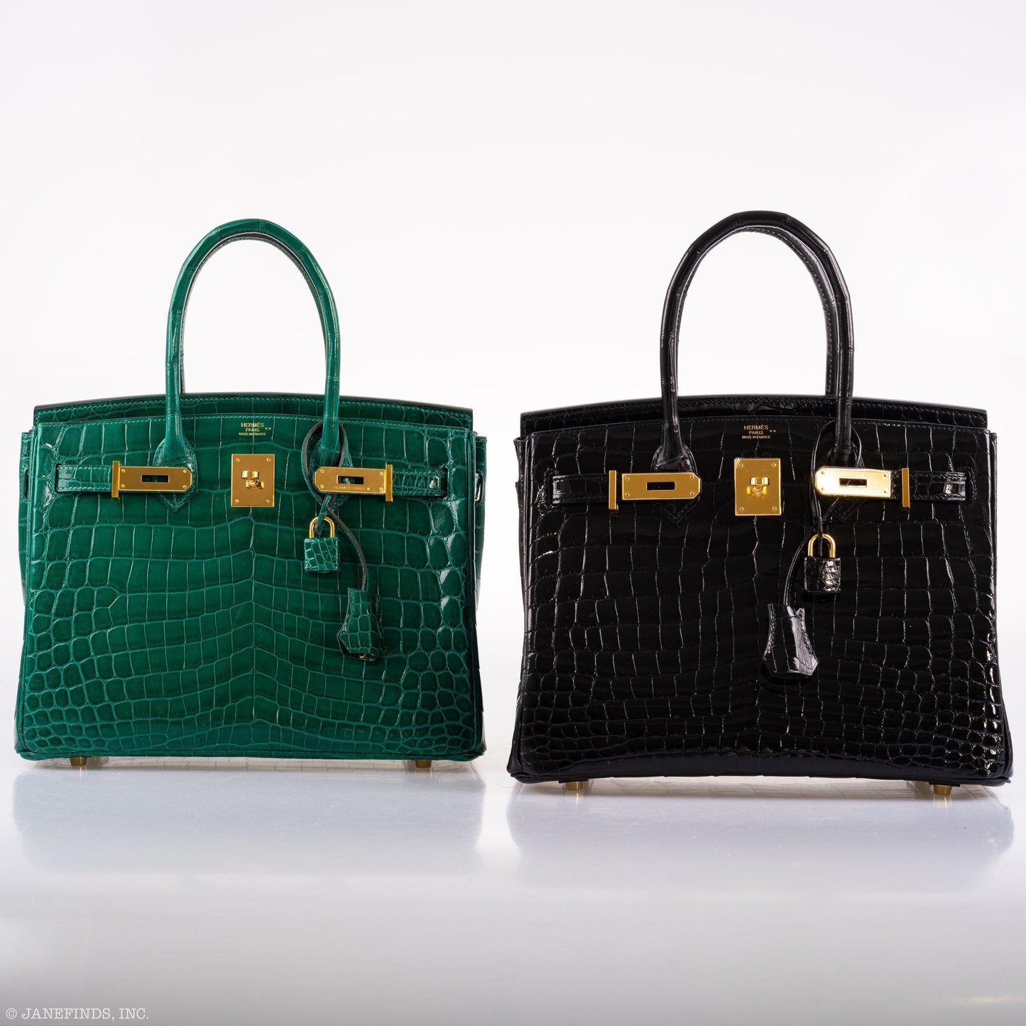 Hermes Birkin 30 Vert Emerald Niloticus Crocodile Gold Hardware