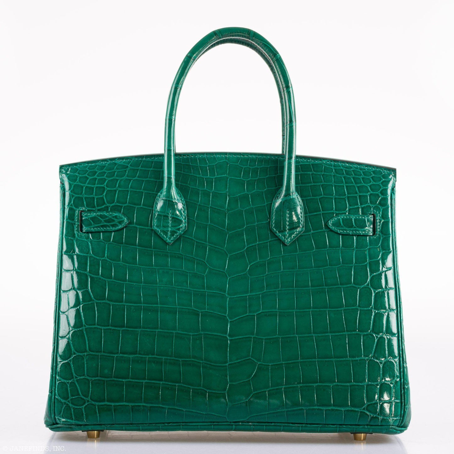 Hermes Birkin 30 Vert Emerald Niloticus Crocodile Gold Hardware