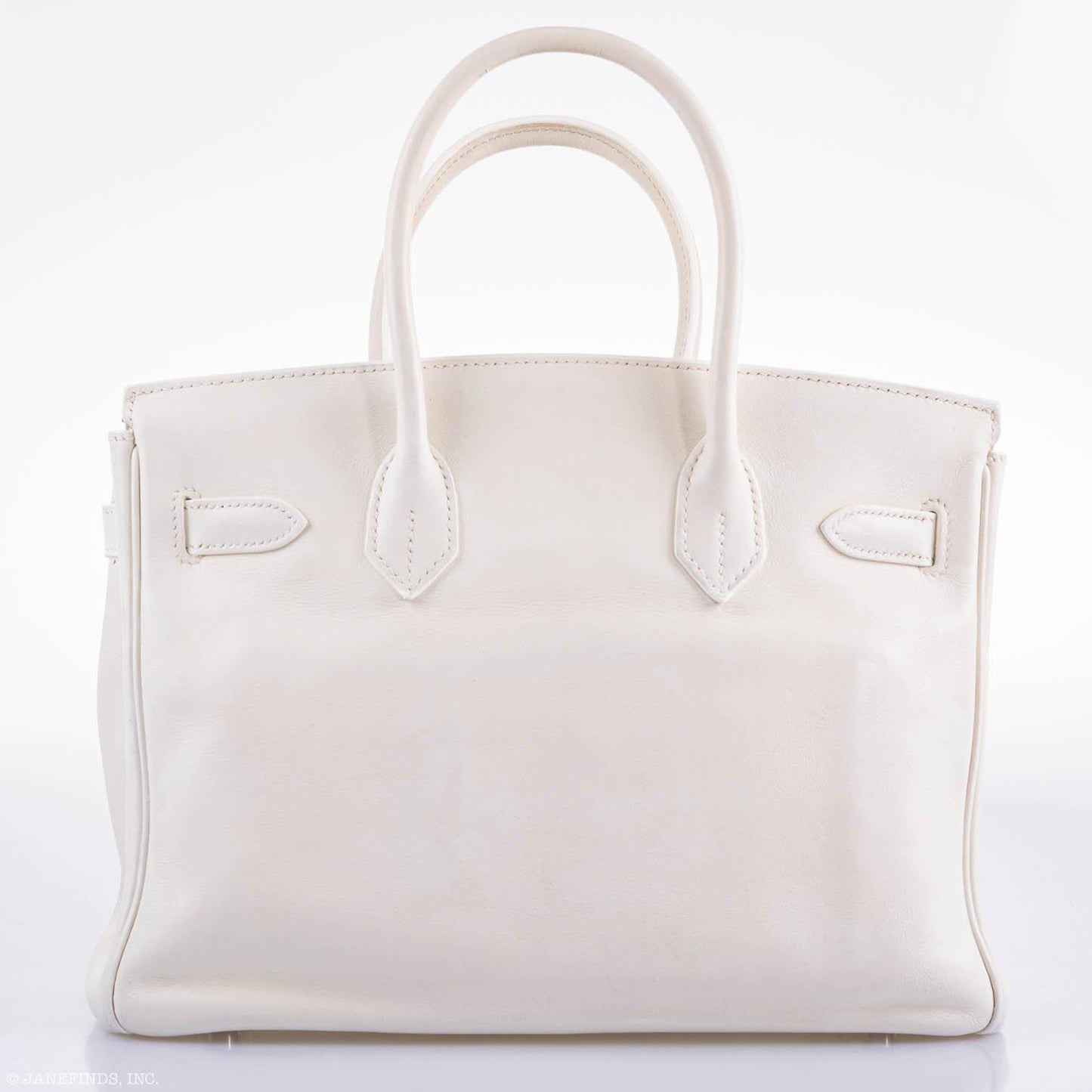 Hermes Birkin 30 White Swift with Palladium Hardware