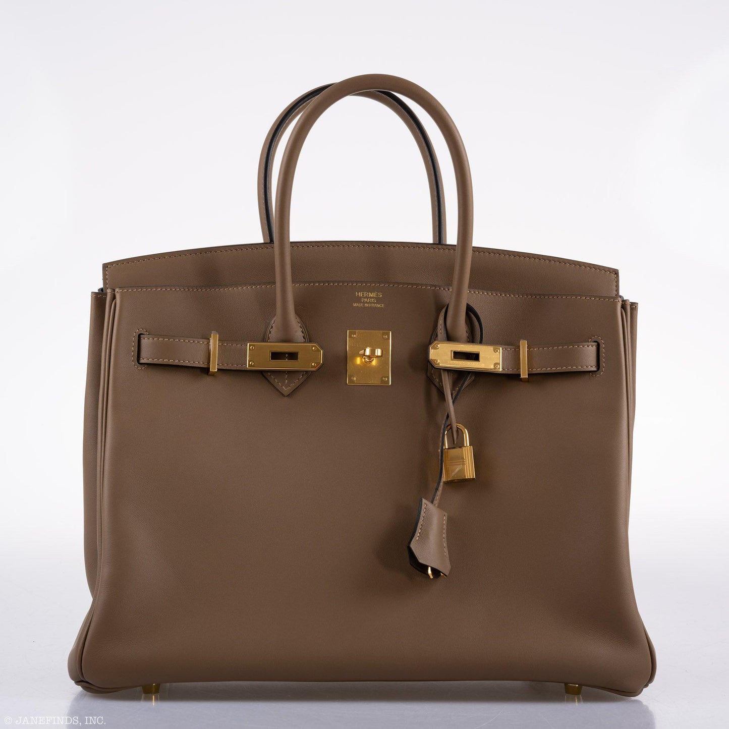 Hermes Birkin 35 Beige de Weimar Jonathan with Gold Hardware