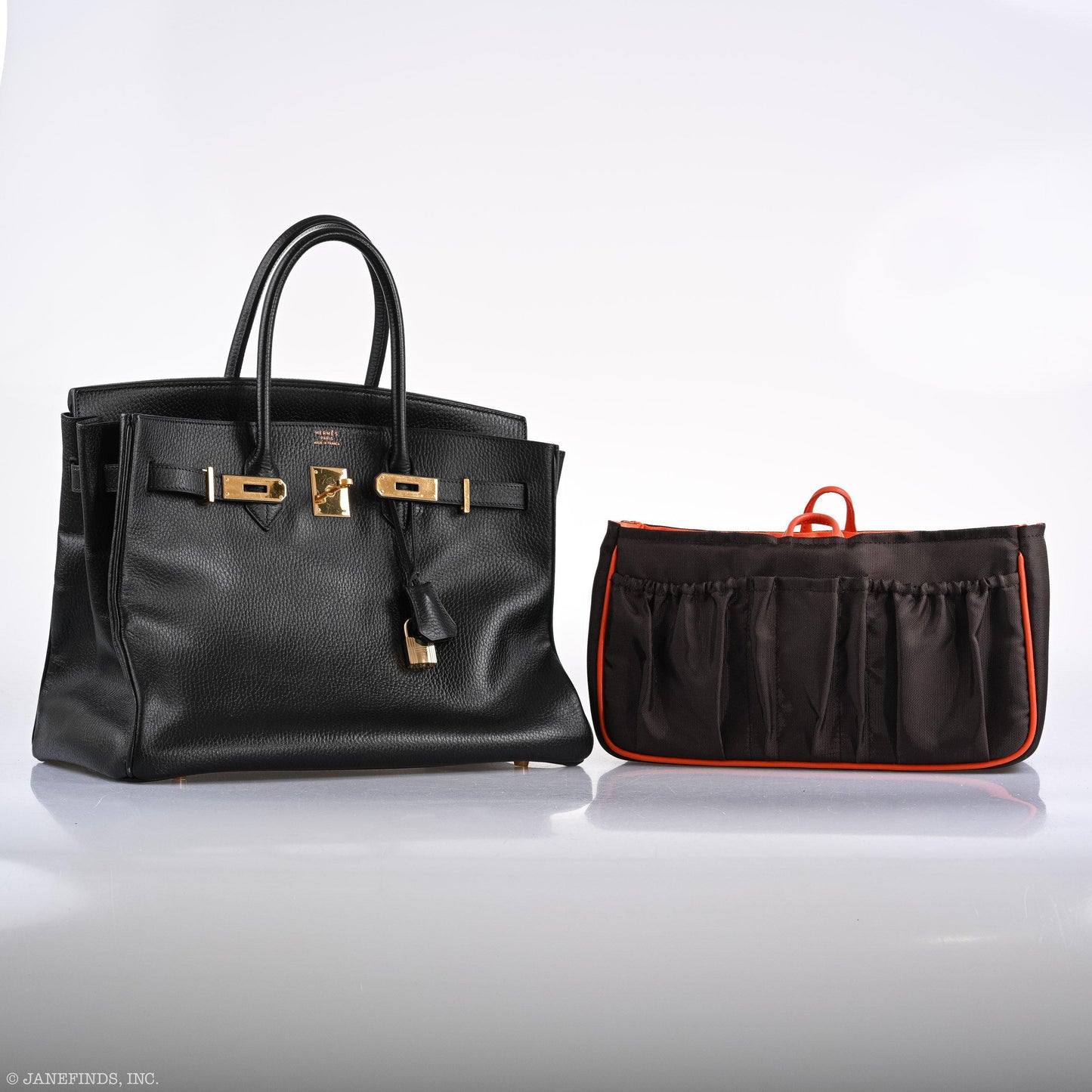 Hermes Birkin 35 Black Ardenne Gold Hardware