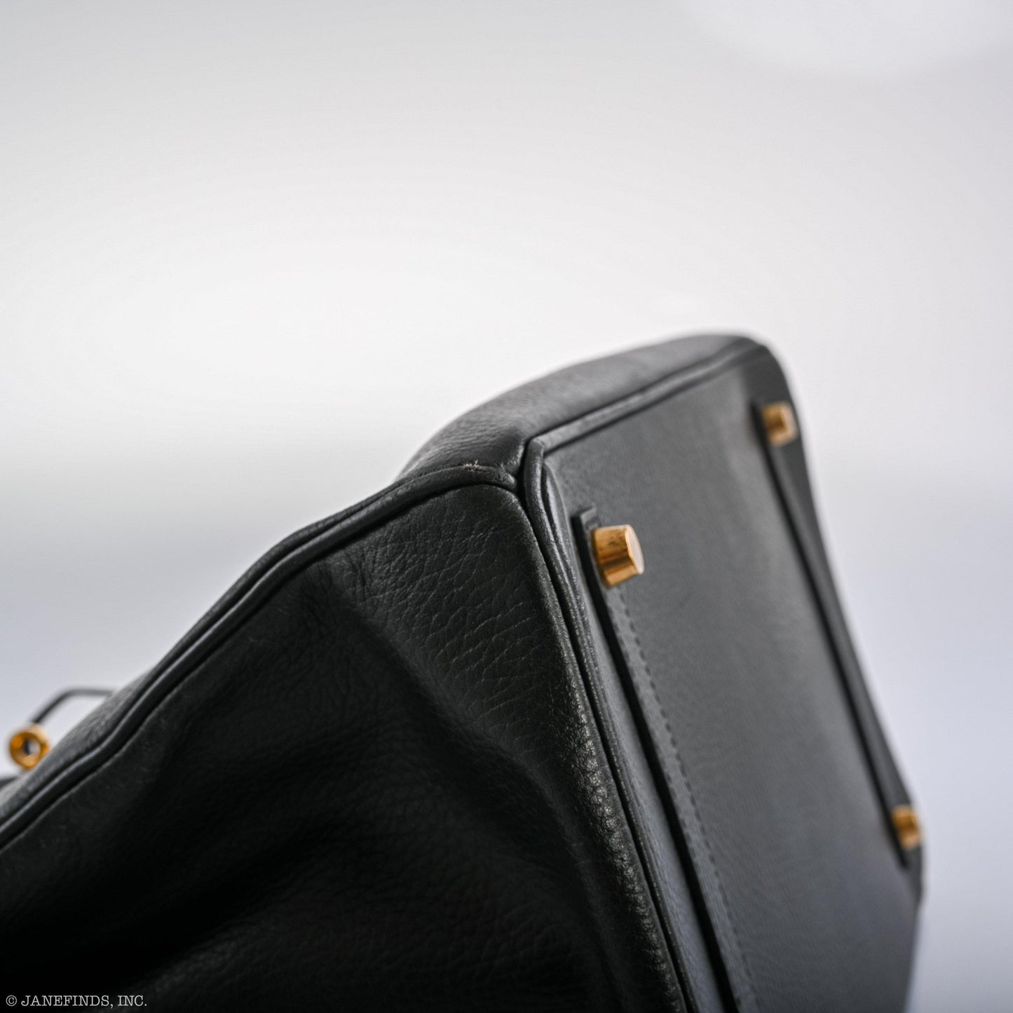 Hermes Birkin 35 Black Ardenne Gold Hardware