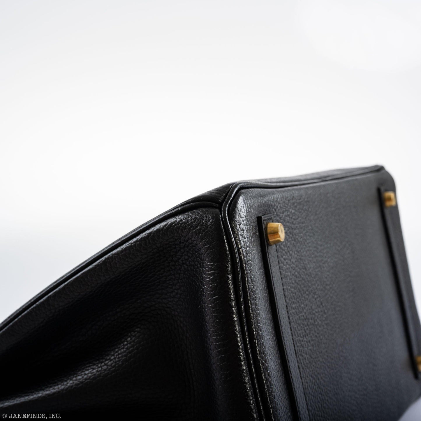 Hermes Birkin 35 Black Ardennes Gold Hardware