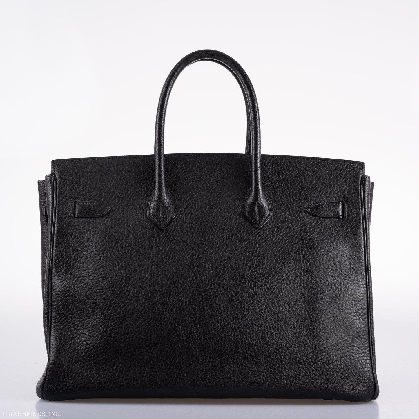 Hermes Birkin 35 Black Ardennes Leather Gold Hardware