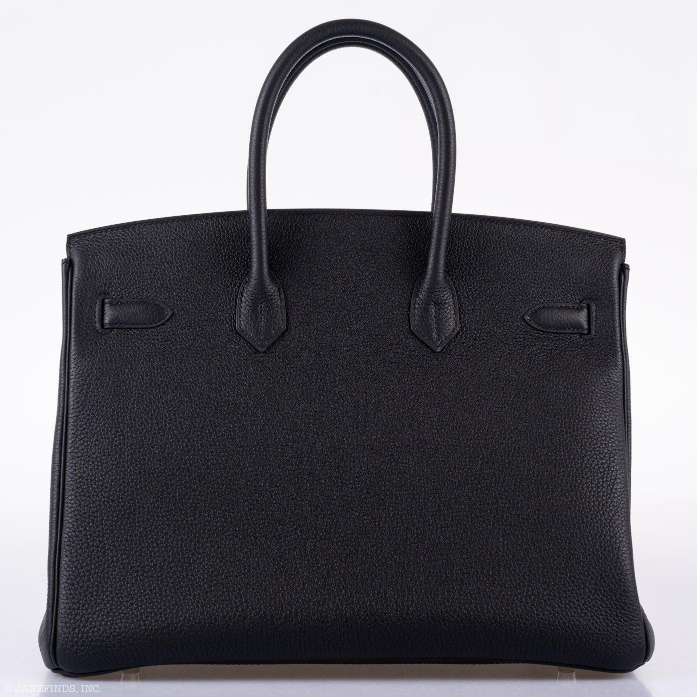 Hermes Birkin 35 Black Togo Palladium Hardware