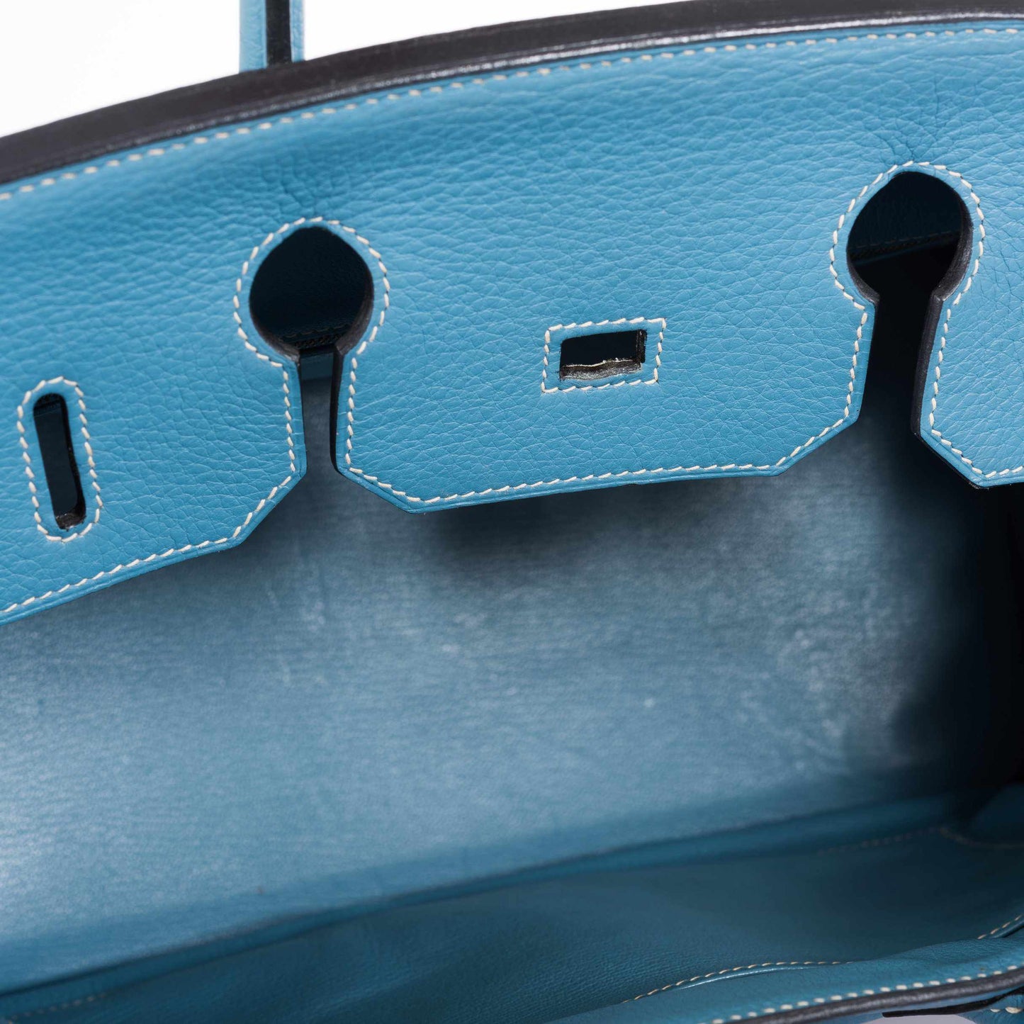 Hermes Birkin 35 Blue Jean Togo Gold Hardware