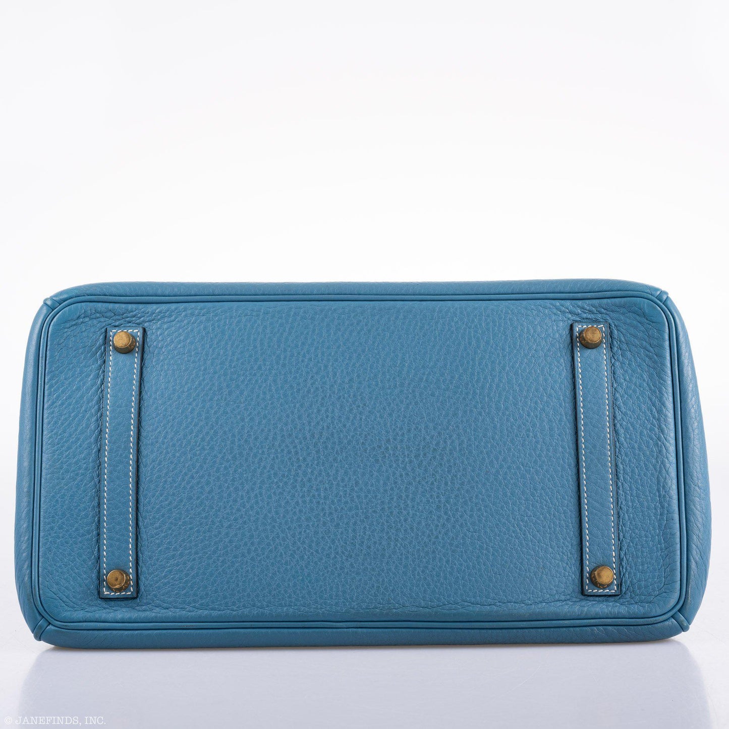 Hermes Birkin 35 Blue Jean Togo Gold Hardware
