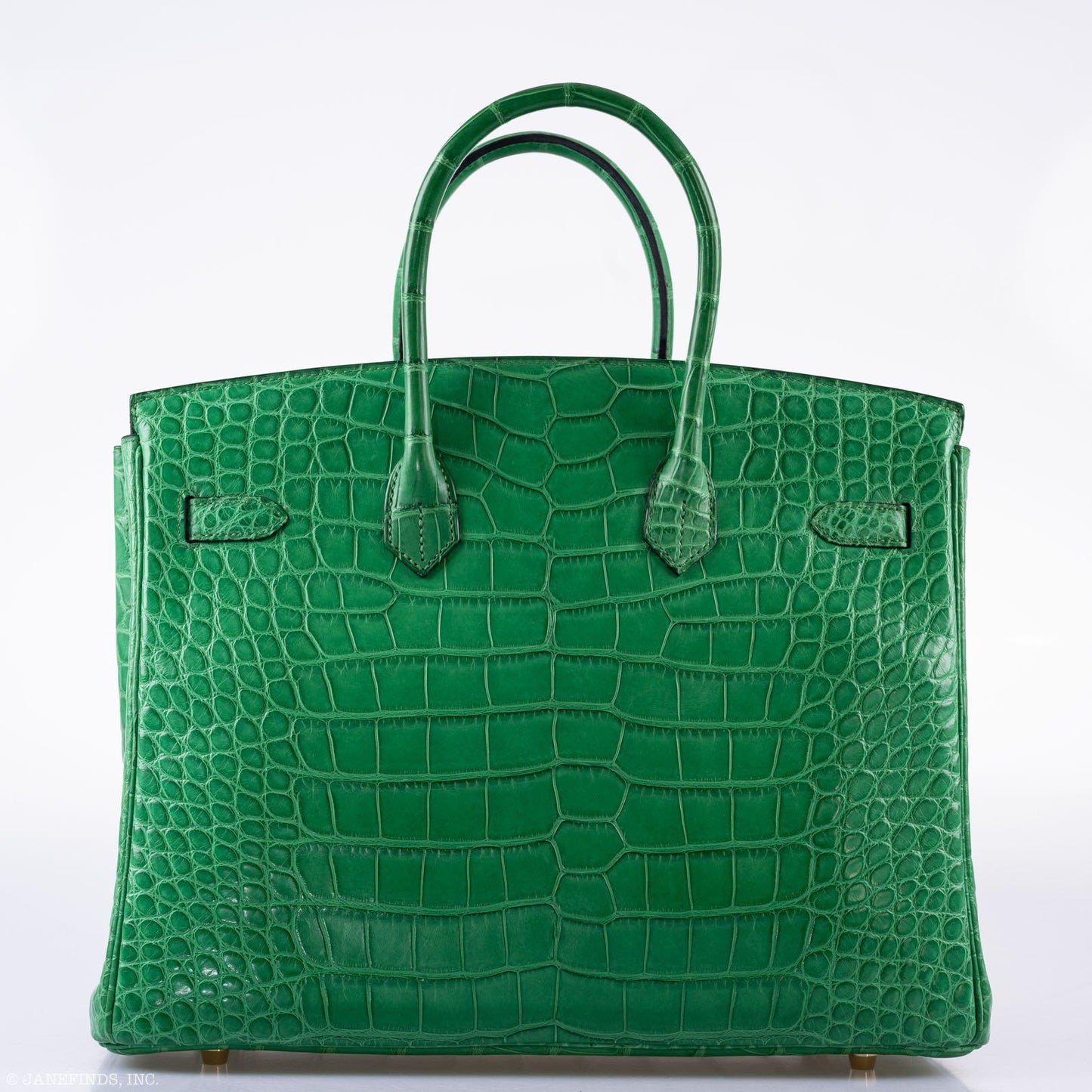 Hermes Birkin 35 Cactus Matte Alligator Gold Hardware
