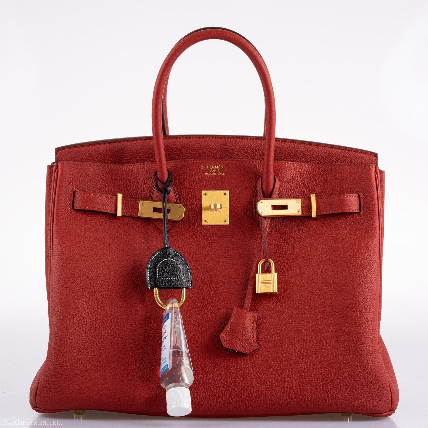 Hermes Birkin 35 HSS Rouge Vif Togo Brushed Gold Hardware