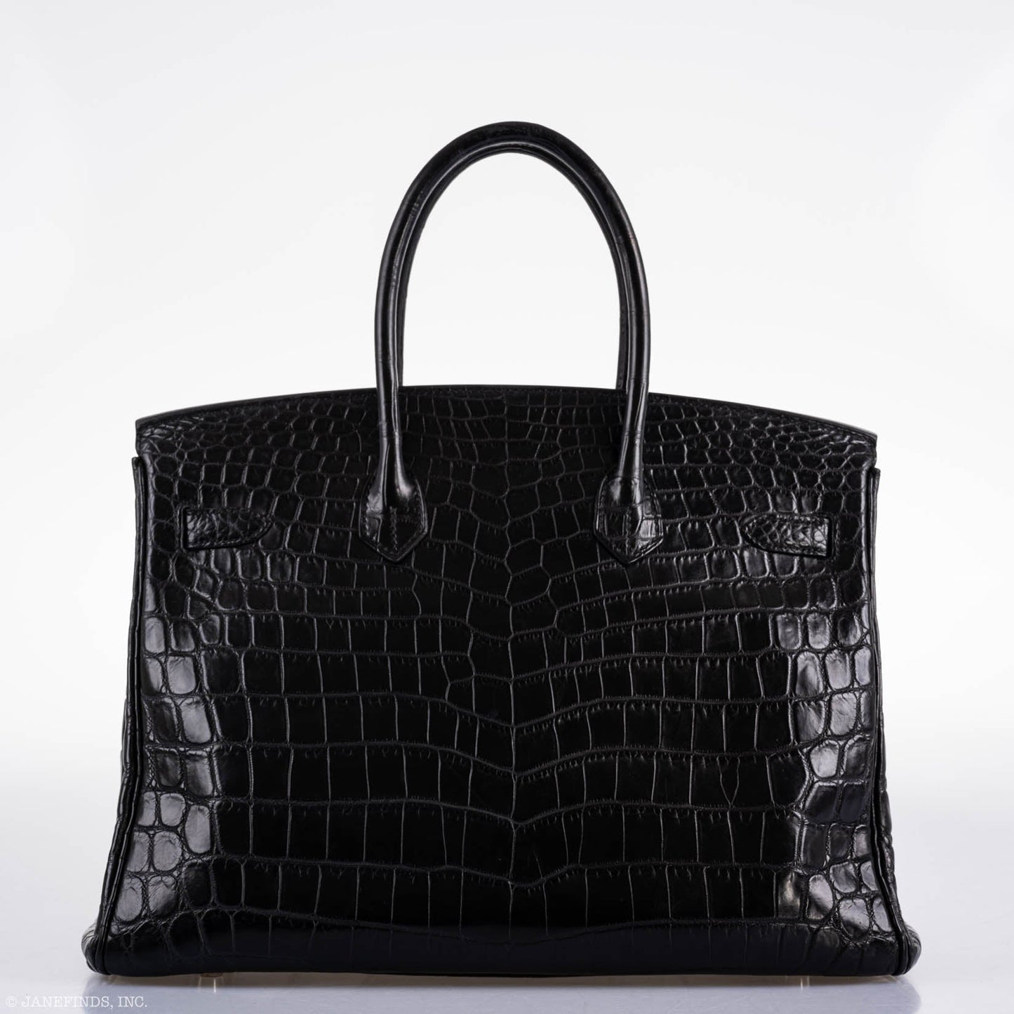 Hermes Birkin 35 Matte Black Nilo Crocodile with Palladium Hardware