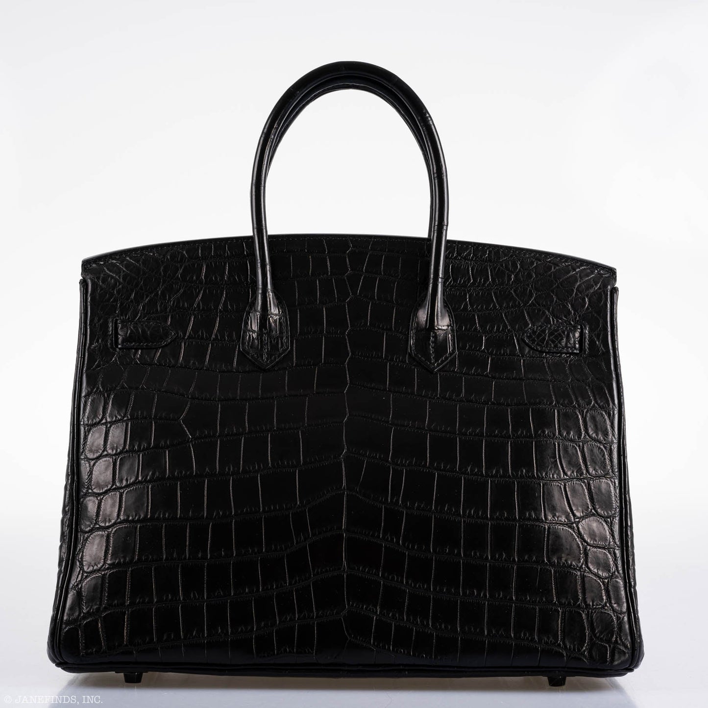 Hermes Birkin 35 SO BLACK Matte Alligator PVD Hardware