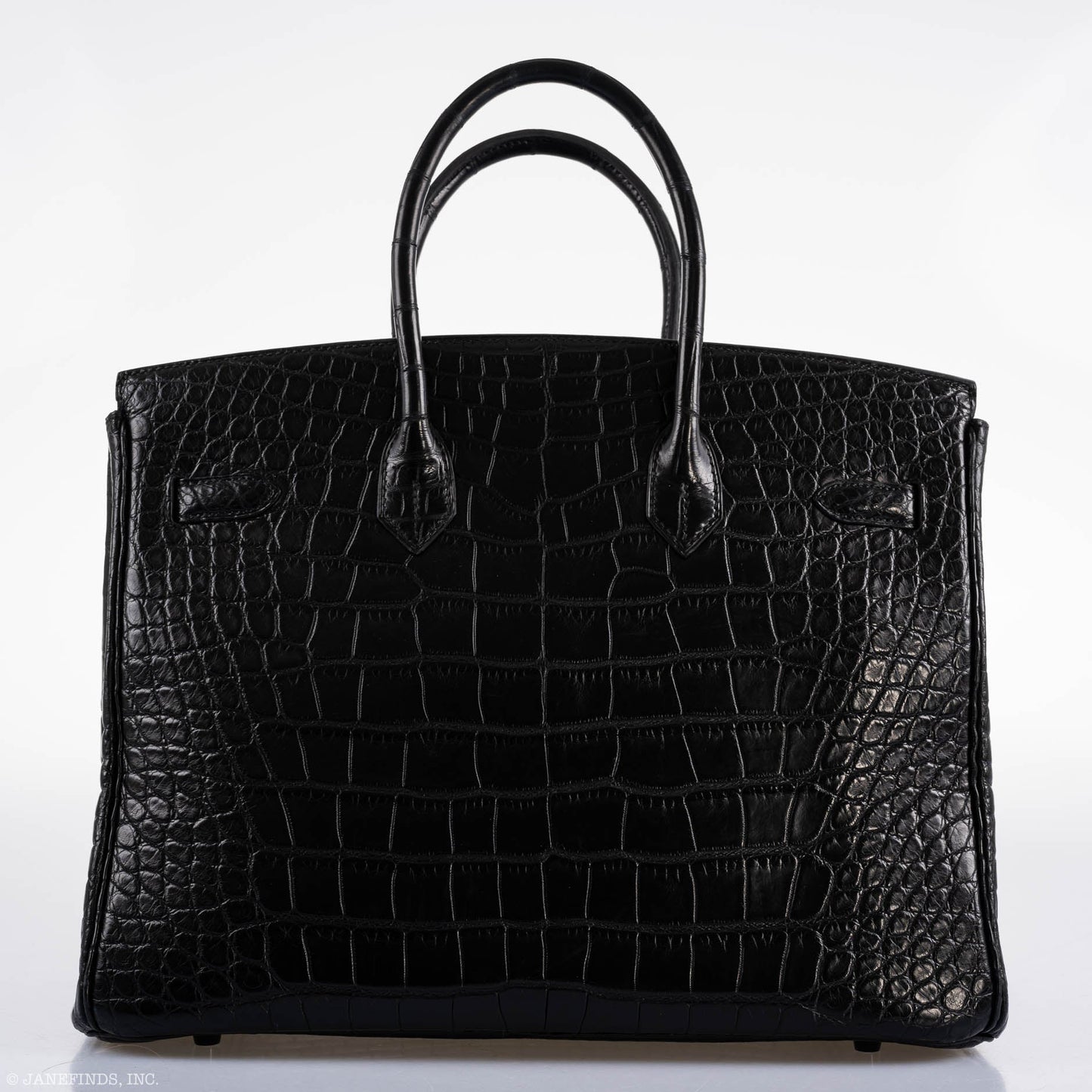 Hermes Birkin 35 SO BLACK Matte Alligator PVD Hardware