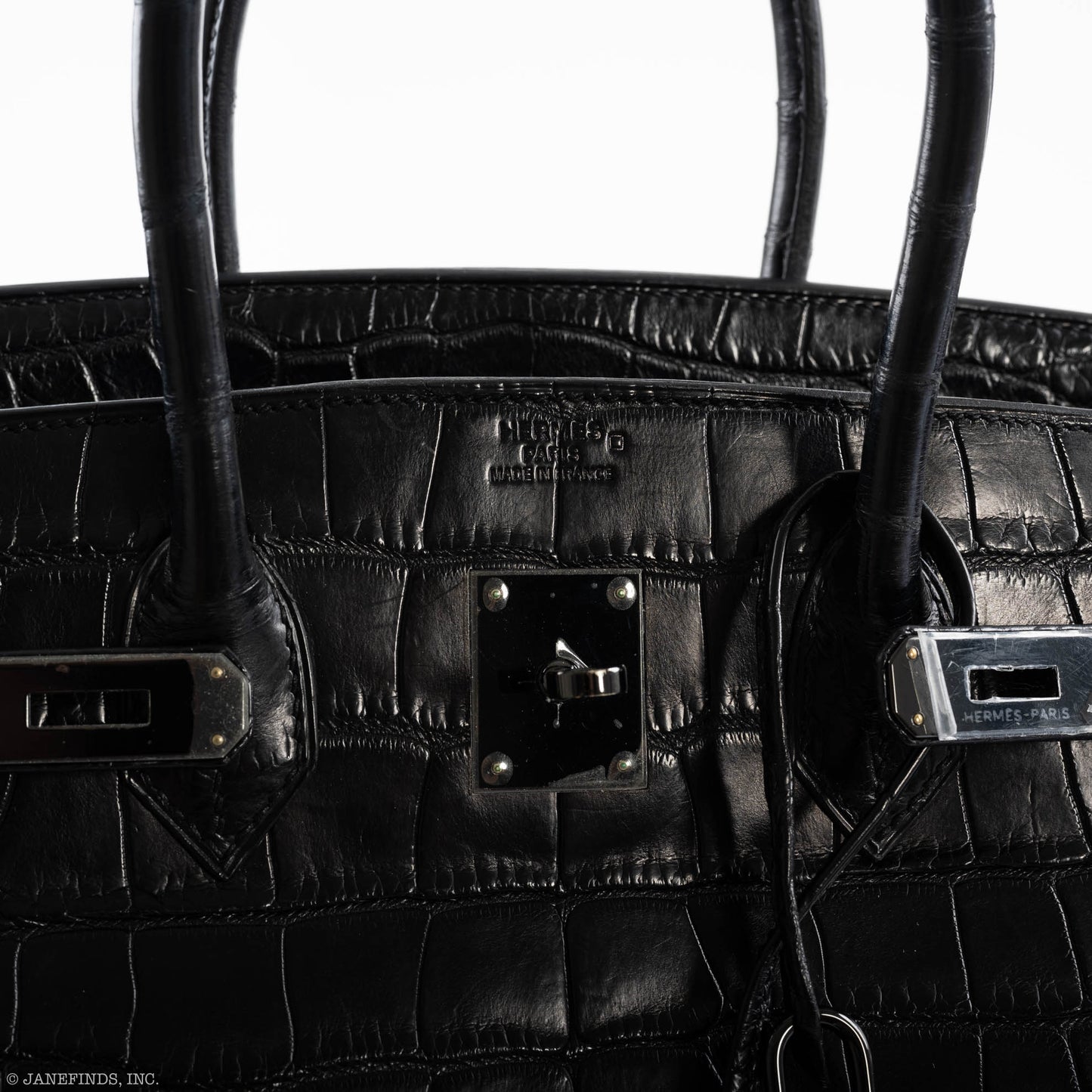Hermes Birkin 35 SO BLACK Matte Alligator PVD Hardware