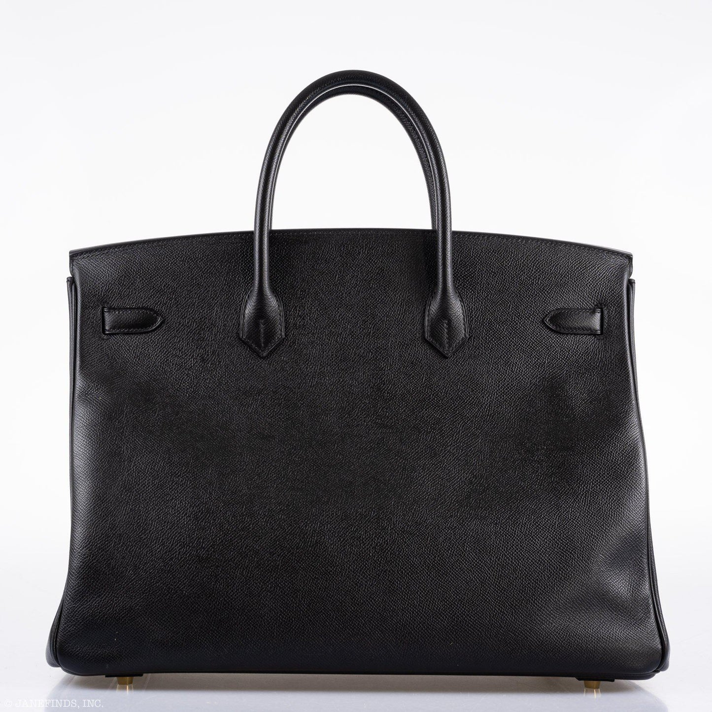Hermes Birkin 40 Black Epsom Leather Gold Hardware