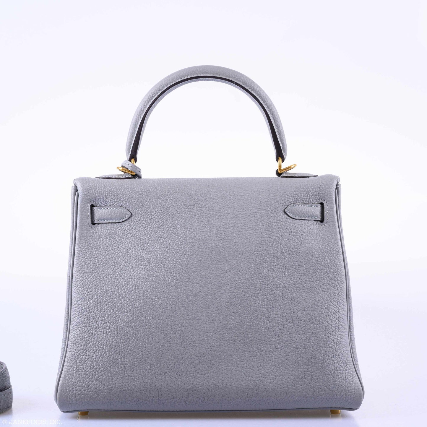 Hermes Kelly 25 Retourne Blue Glacier Togo Gold Hardware