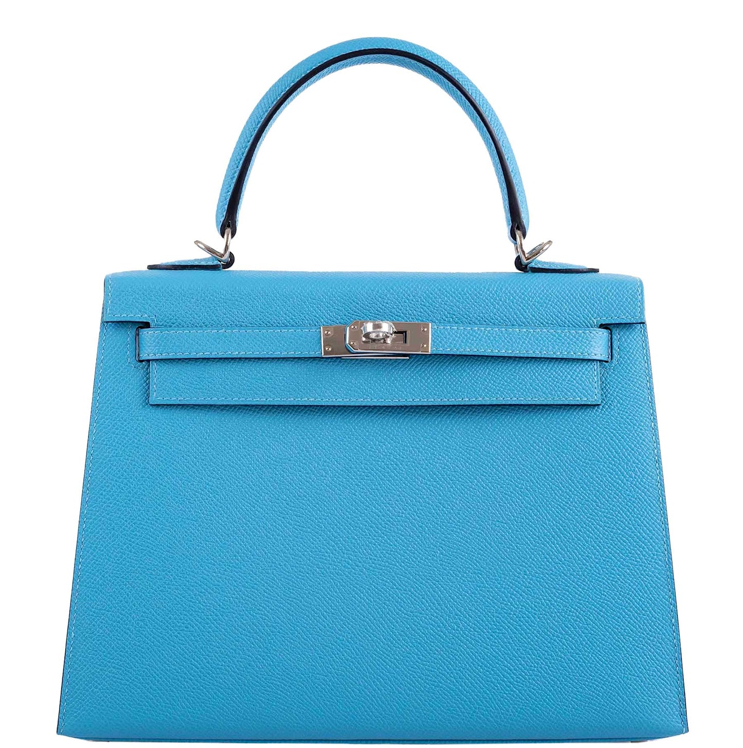 Hermes Kelly 25 Sellier Bleu du Nord Epsom leather Palladium Hardware
