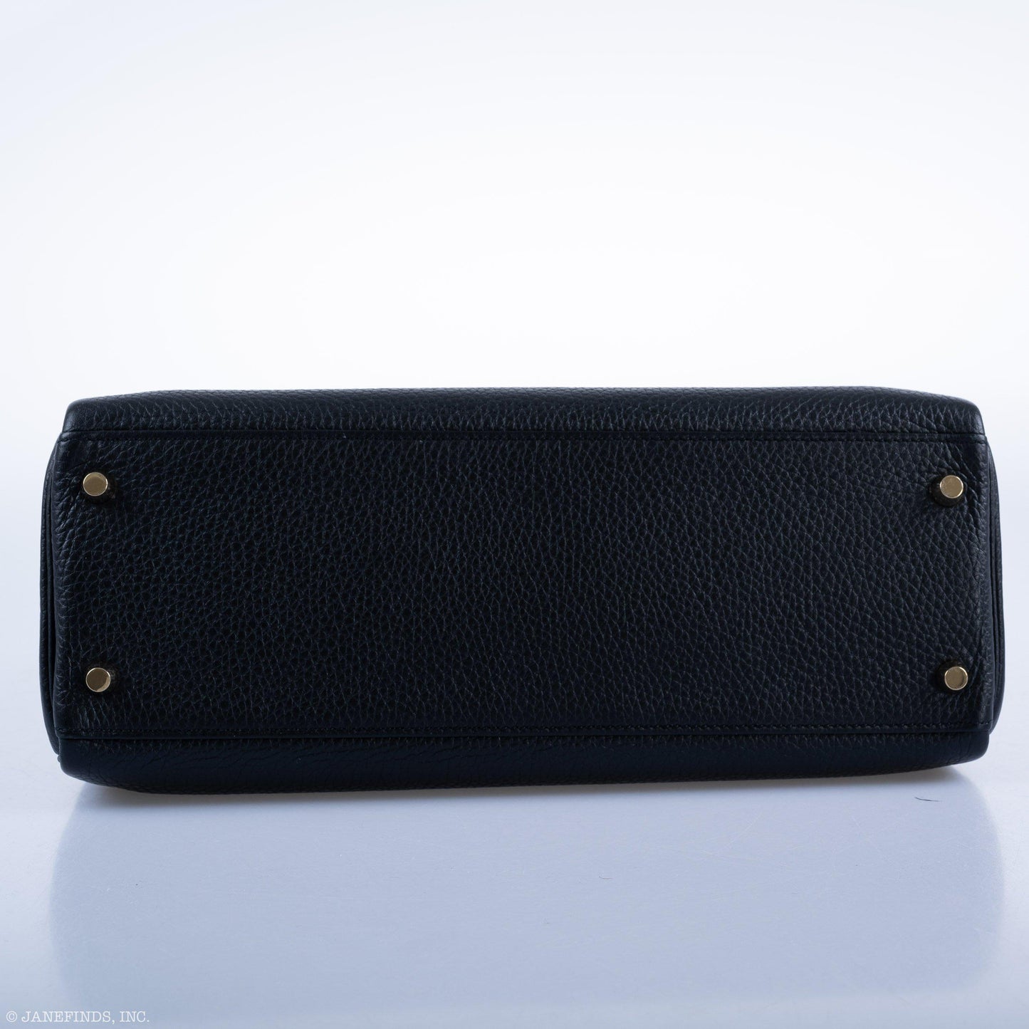 Hermes Kelly 32 Black Togo Gold Hardware