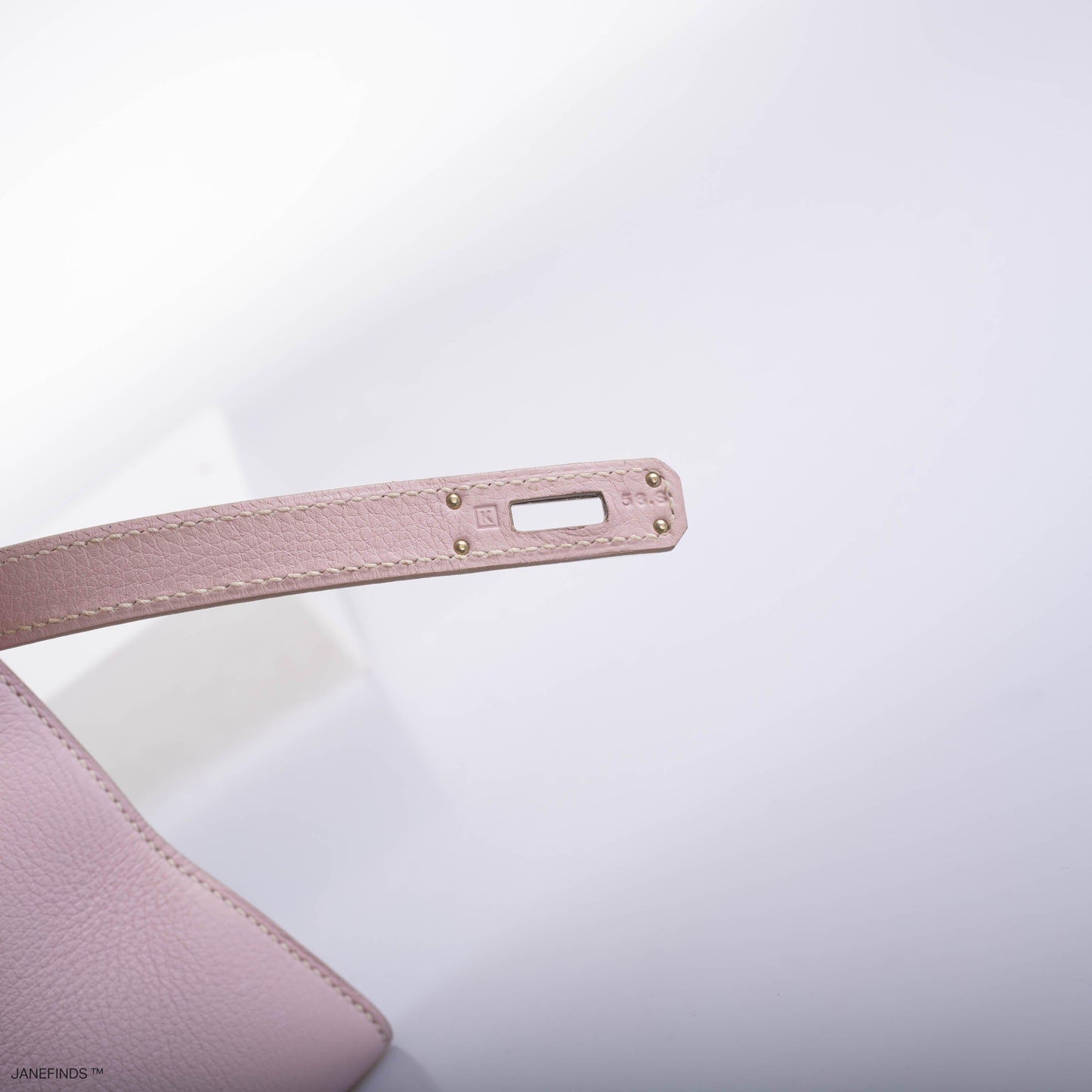 Hermes Kelly Longue Rose Dragee Evergrain with Palladium Hardware