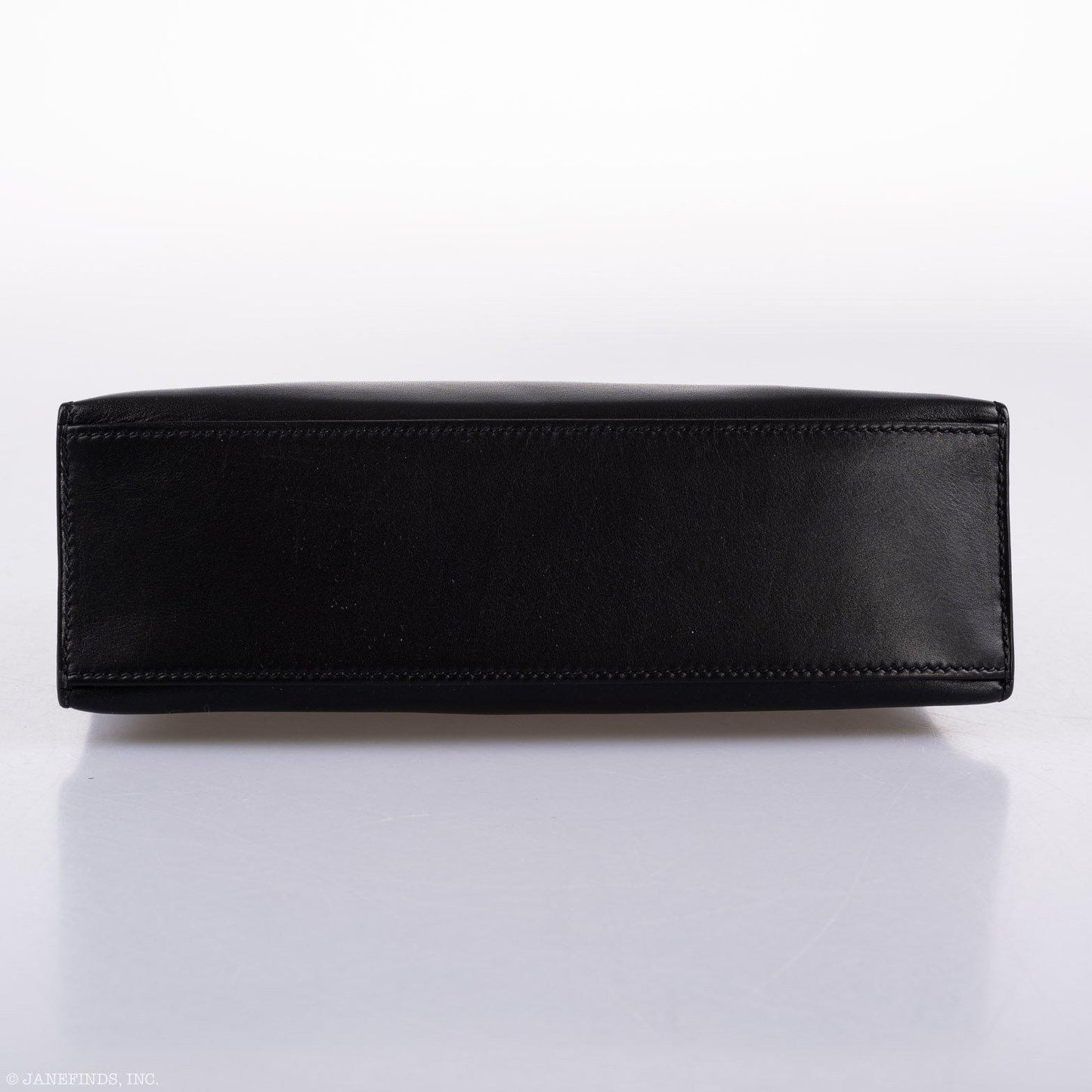 Hermes Kelly Mini Pochette Black Swift with Palladium Hardware